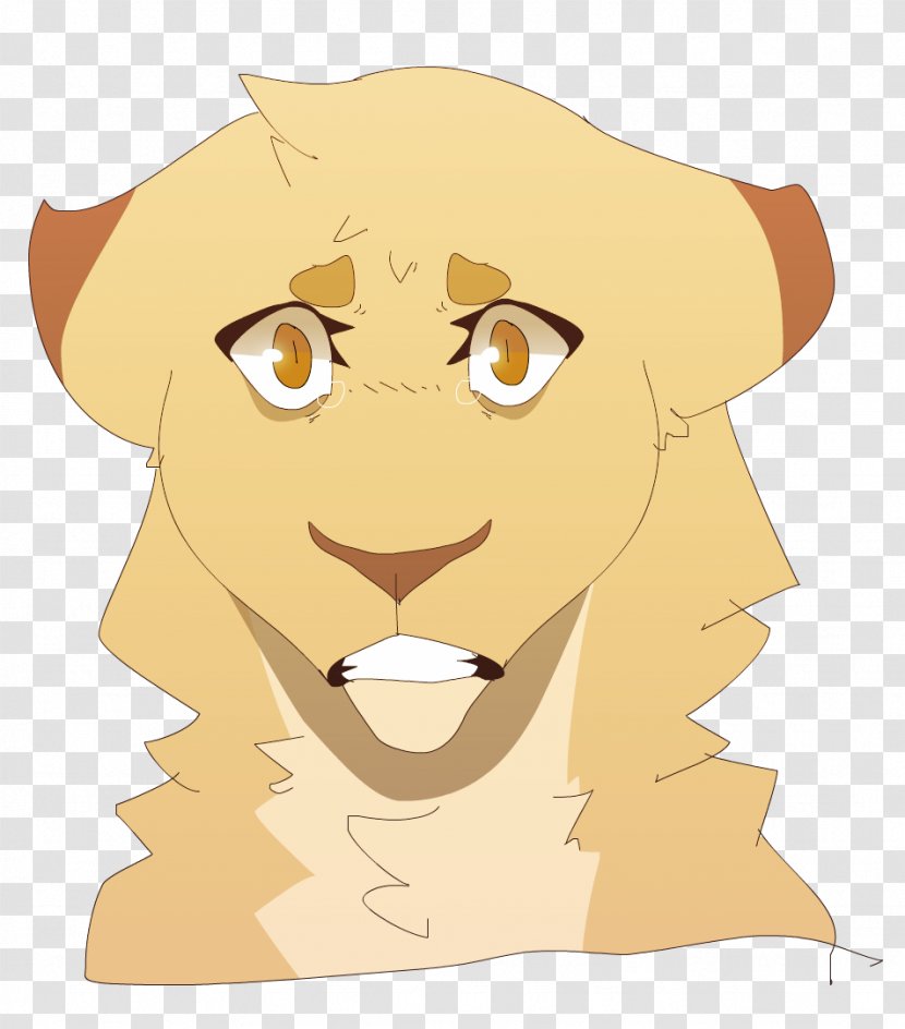 Lion Cheek Ear Mouth Forehead - Silhouette - Oh My God Transparent PNG