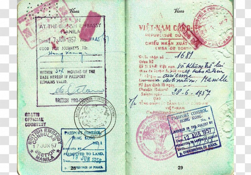 Paper Font - Material - Visa Passport Transparent PNG