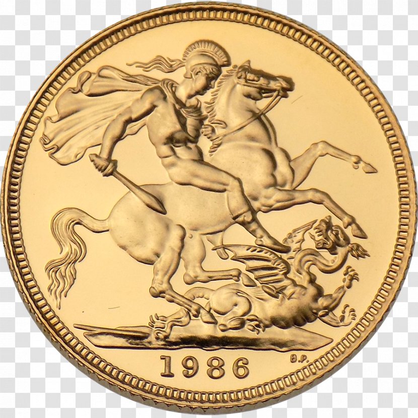 The Perth Mint Sovereign Coin Silver Gold - Half Transparent PNG