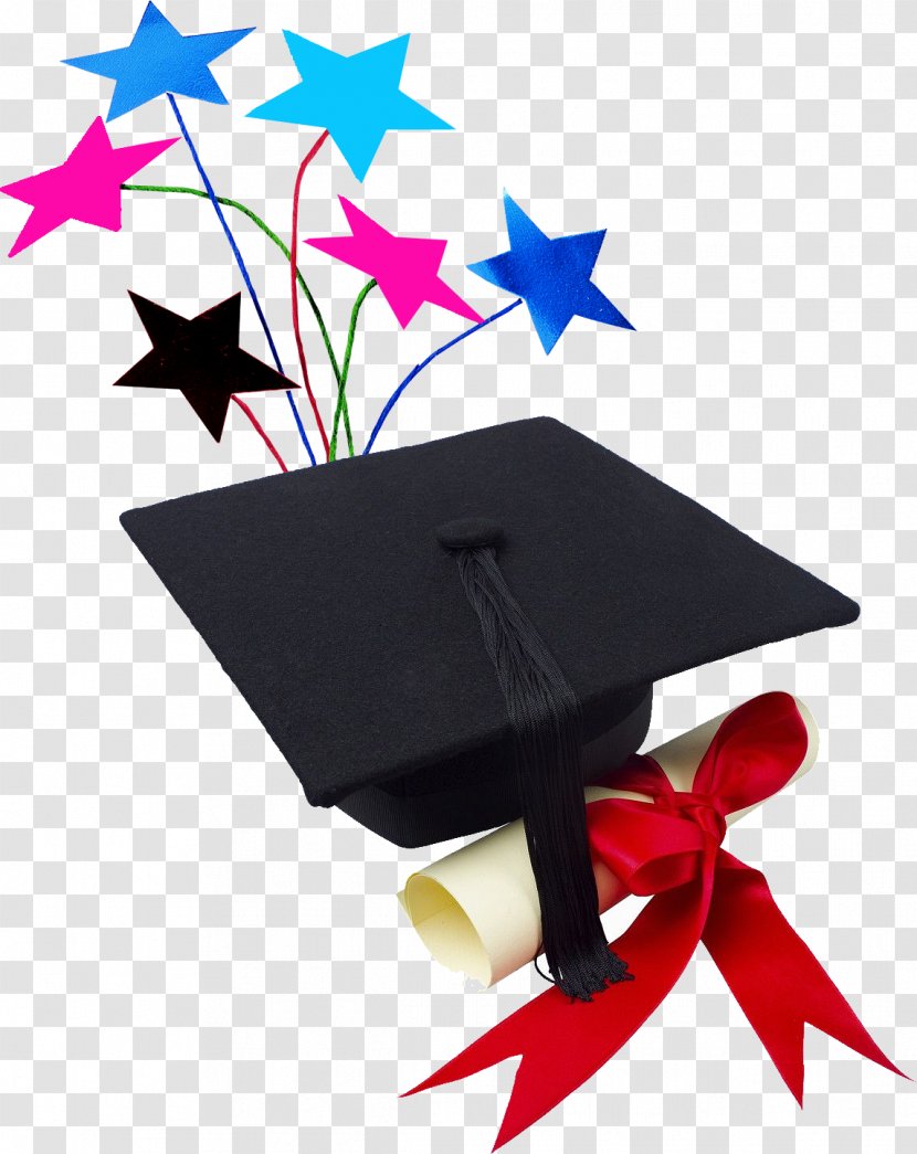 Square Academic Cap Graduation Ceremony National Secondary School Diploma - Petal - Mimi Transparent PNG