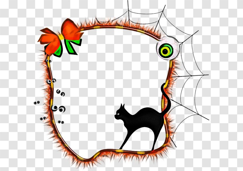 Whiskers Cat Dog Flora Cartoon - Black Flower Transparent PNG