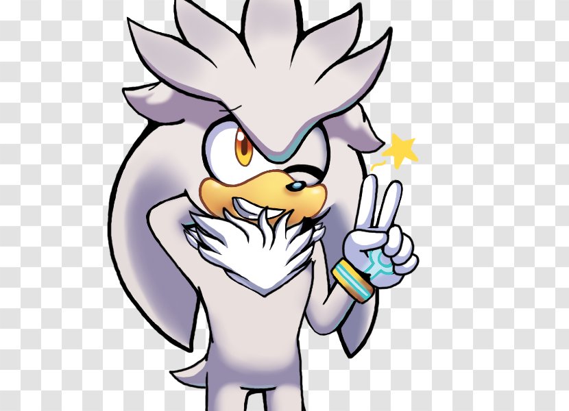 Sonic The Hedgehog Silver Drawing Pet - Heart Transparent PNG