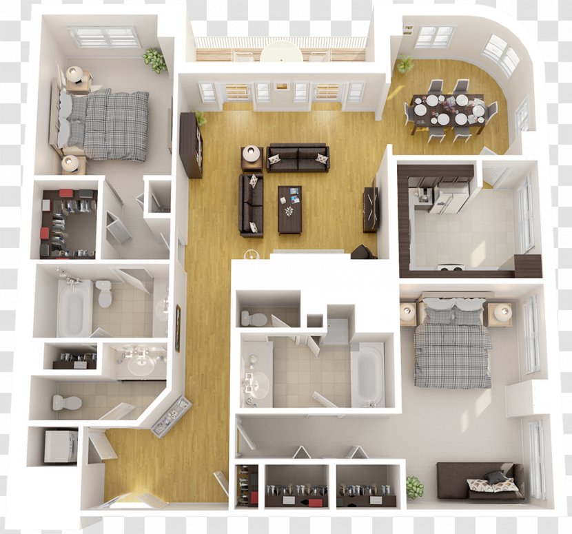 Floor Plan 2401 Pennsylvania Avenue Residences Apartment House Transparent PNG