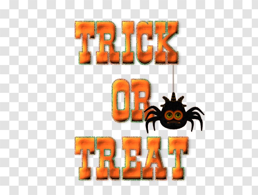 Logo Brand - Orange - Trick Or Treat Transparent PNG