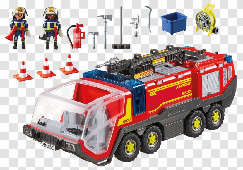 Fire Engine Playmobil Firefighter Emergency - Service Transparent PNG