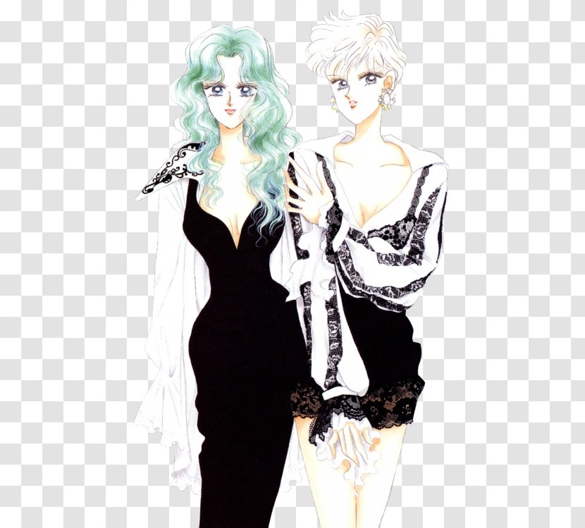 Sailor Uranus Neptune Moon Chibiusa Senshi - Silhouette - Naoko Takeuchi Transparent PNG