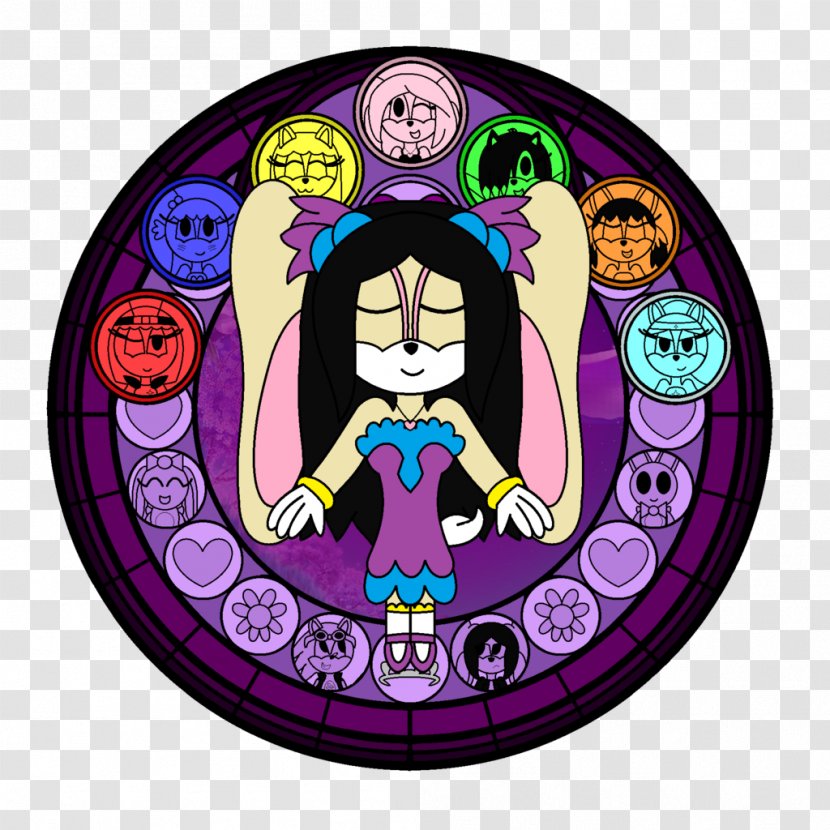 Stained Glass Cartoon Recreation Character - Fictional Transparent PNG