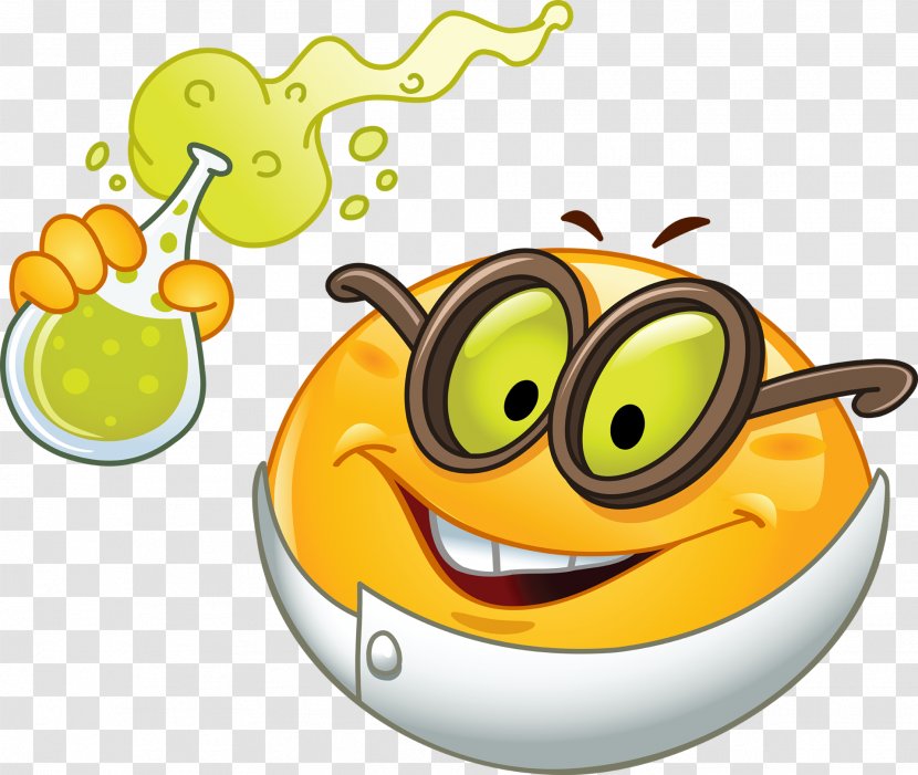 Smiley Emoticon Scientist Clip Art - Cartoon - Button Icons Stickers Affixed Sticker Label Will Transparent PNG