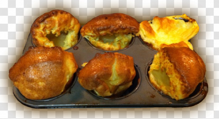Popover Yorkshire Pudding Muffin Fritter Vegetarian Cuisine - Baked Goods - Homemade Transparent PNG
