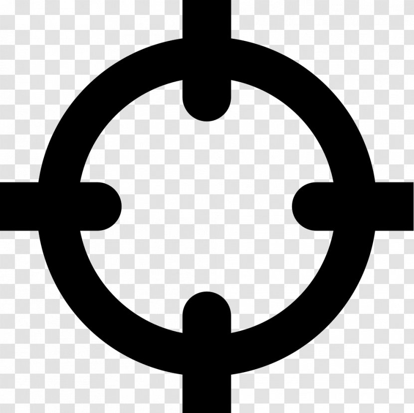 Black And White Artwork Symbol - Focus Transparent PNG