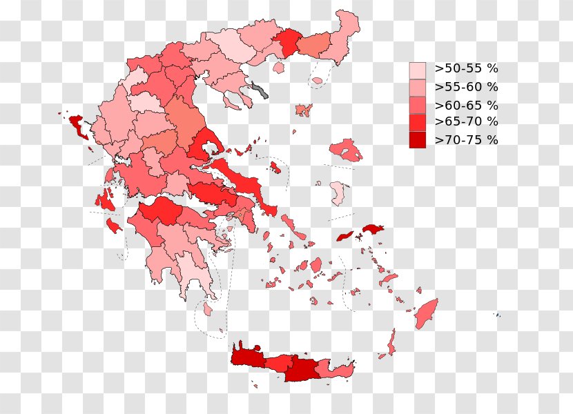 Greece Greek Bailout Referendum, 2015 Vector Map Transparent PNG