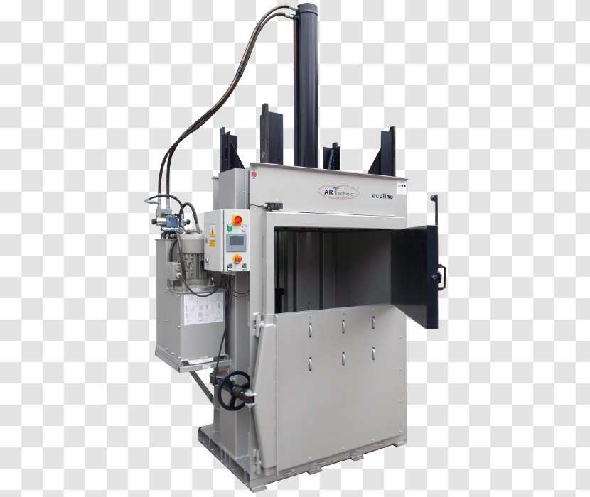 Machine Press Baler Hydraulic Waste - Pressure - Paper Shredder Transparent PNG