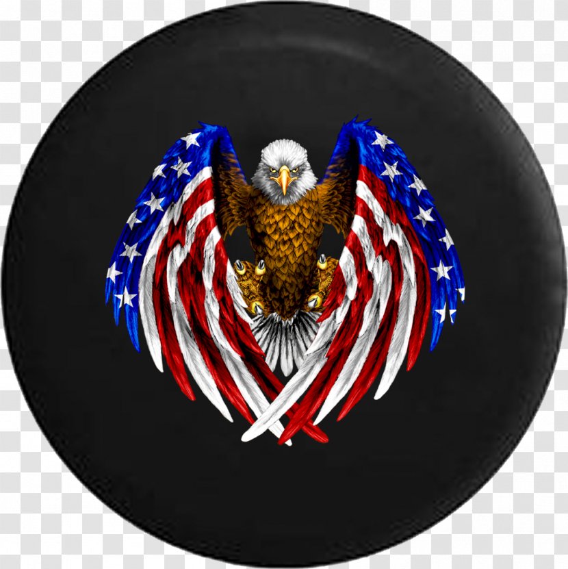 Bald Eagle United States Of America Flag The Drawing - Tshirt - Spare Tire Transparent PNG