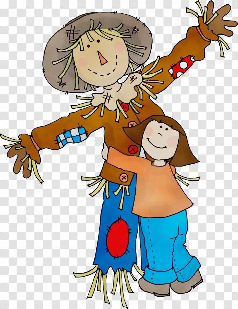 Cartoon - Scarecrow - Wet Ink Transparent PNG