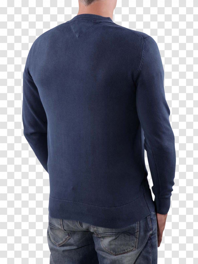 Cobalt Blue Sleeve Neck - Long Sleeved T Shirt - Tommy Hilfiger Transparent PNG