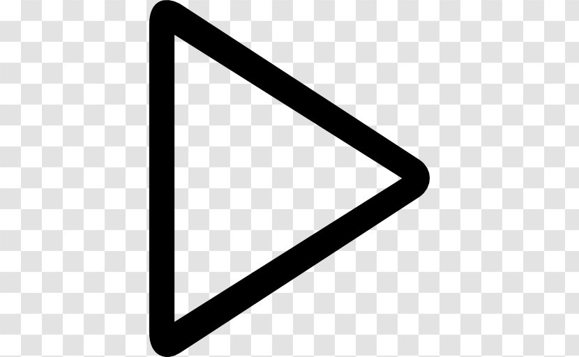 Arrow - Button - Line Triangle Transparent PNG