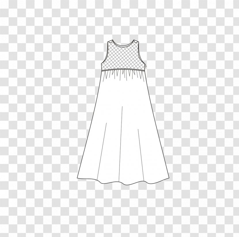 Paper Dress Textile White Pattern - Top - Hand-painted Dresses Transparent PNG
