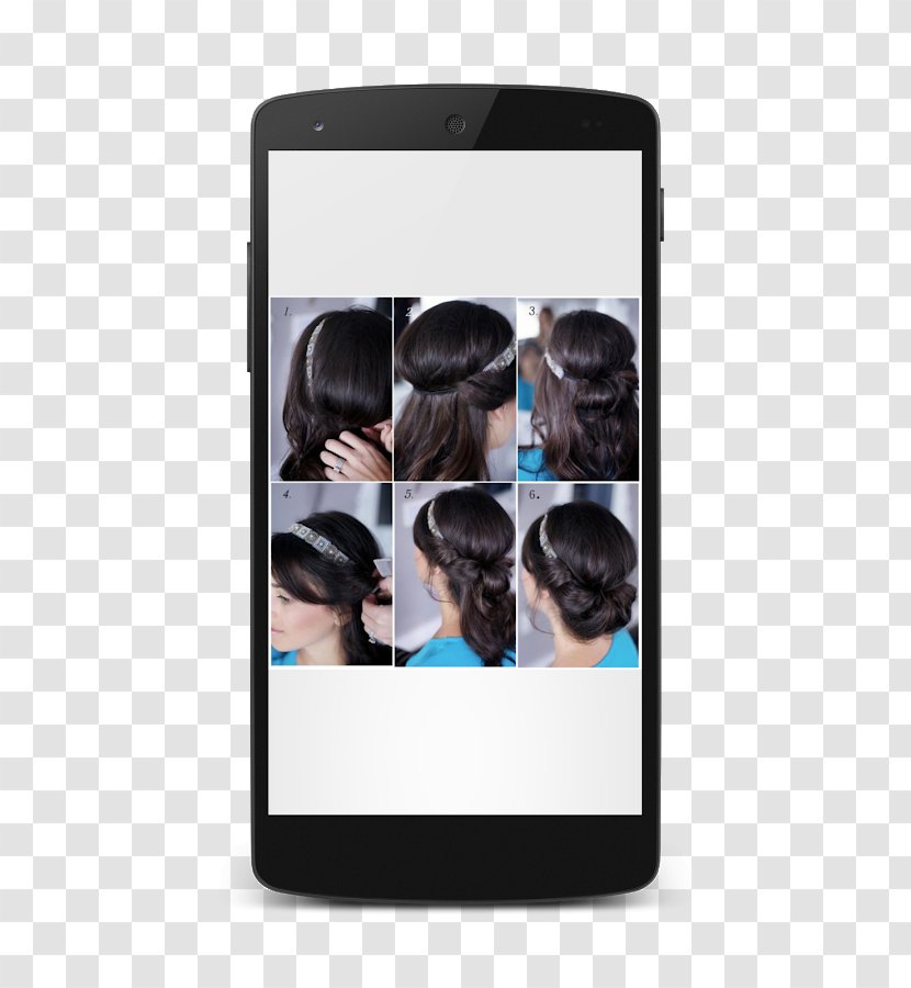 Style Your Hair Hairstyle Bun Tie Hairdresser - Mobile Phone Transparent PNG