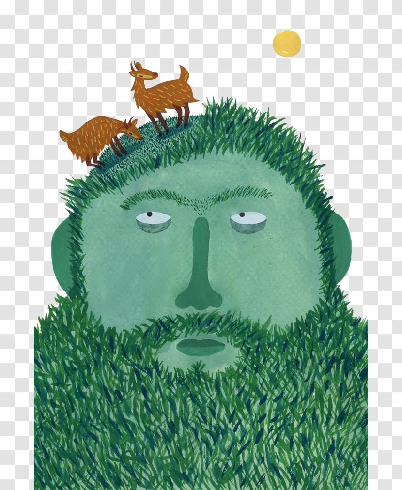 Green Cartoon - Art - Grass Man Transparent PNG