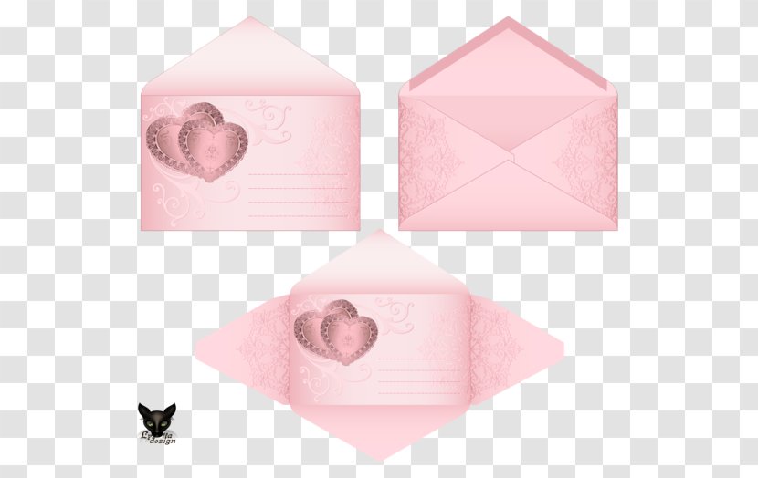 Paper Envelope Art - Origami - Pink Transparent PNG