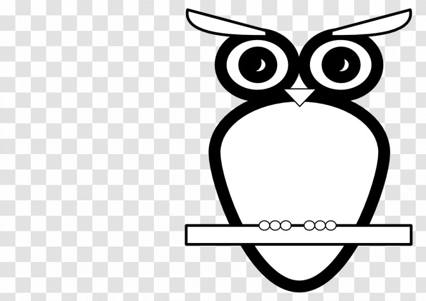 Black-and-white Owl Black And White Clip Art - Flower - Chicken Graphics Transparent PNG
