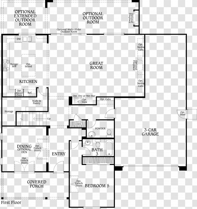 Floor Plan Line - Text - Street Transparent PNG