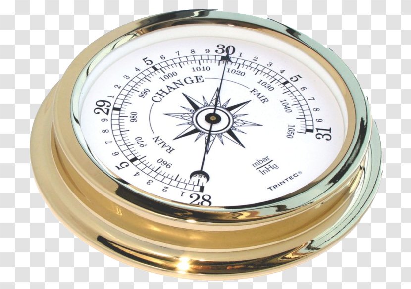 Aneroid Barometer Atmospheric Pressure Hygrometer Thermometer - Navigational Instrument - Photos Transparent PNG