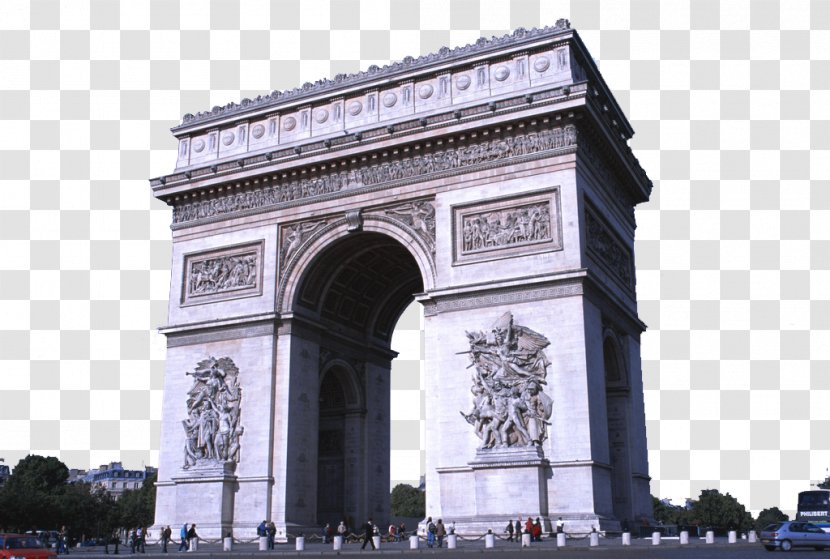 Arc De Triomphe Champs-xc9lysxe9es Arch Of Triumph Tourist Attraction Monument - National Historic Landmark - Paris Famous Buildings Transparent PNG