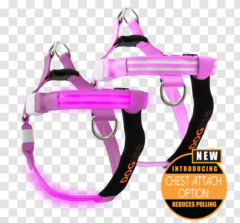 Dog Harness Leash Collar Pet - Pink Transparent PNG