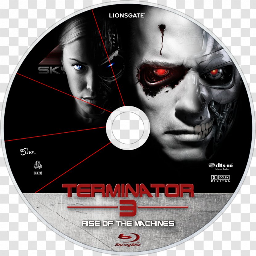 Terminator 3: Rise Of The Machines Blu-ray Disc DVD John Connor Transparent PNG