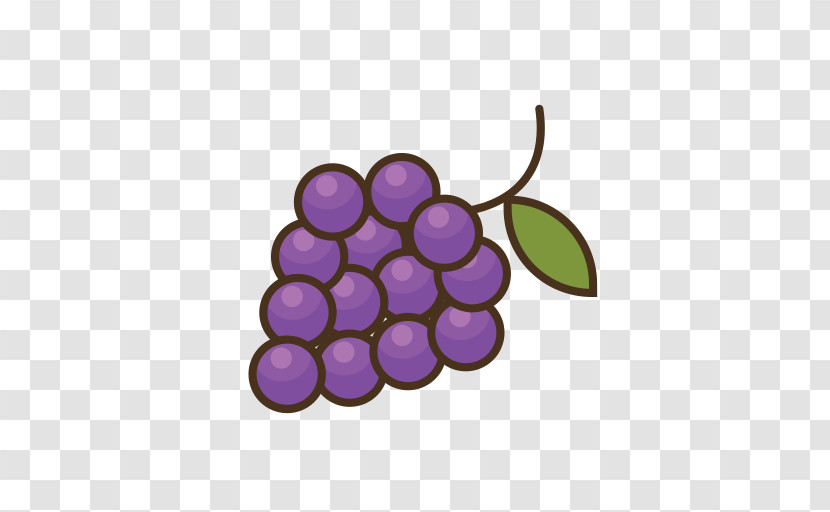 Grape Grapevine Family Fruit Purple Violet Transparent PNG