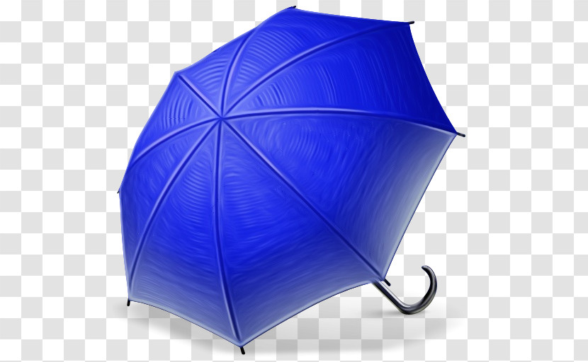 Blue Umbrella Leaf Cobalt Blue Electric Blue Transparent PNG