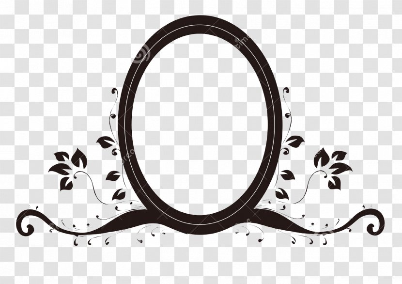 Mirror Drawing Oval Stock Photography - Decorative Mirrors Transparent PNG