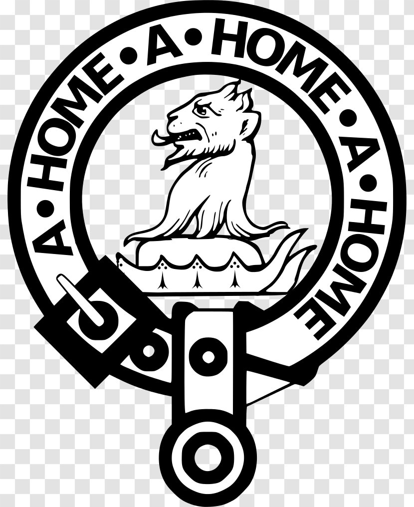 Clan Mackintosh Chattan Scottish Chief - Monochrome - Gordon Transparent PNG