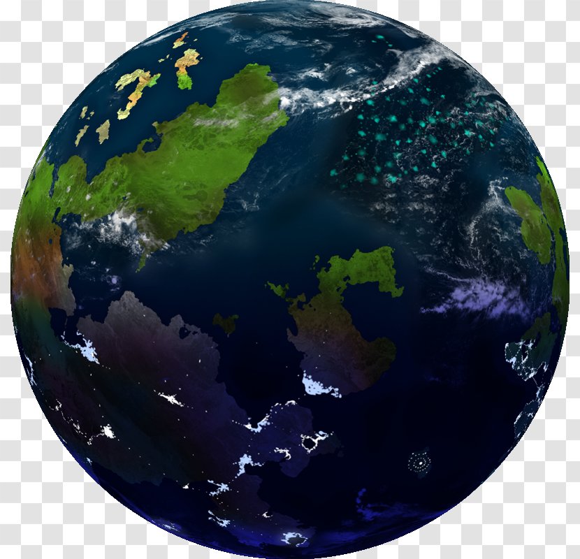 Globe World Map Earth - Worldbuilding - Fantasy Transparent PNG