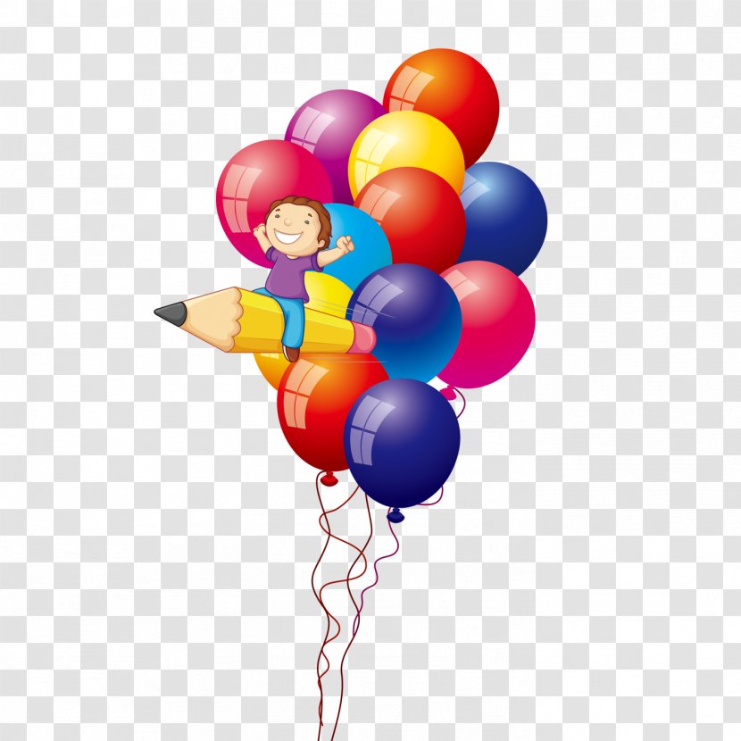 Balloon Modelling Birthday Framing Clip Art - Hot Air - Colored Balloons Transparent PNG