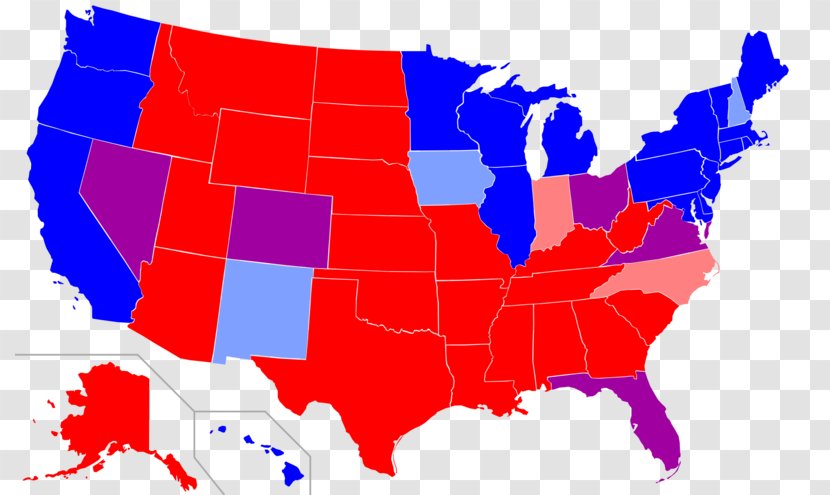 United States Presidential Election, 2012 Red And Blue US Election 2016 Democratic Party - Political Parties Transparent PNG