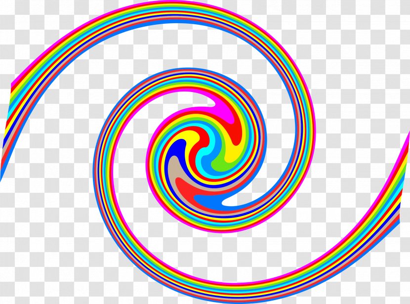 Spiral Rainbow Clip Art - Text Transparent PNG