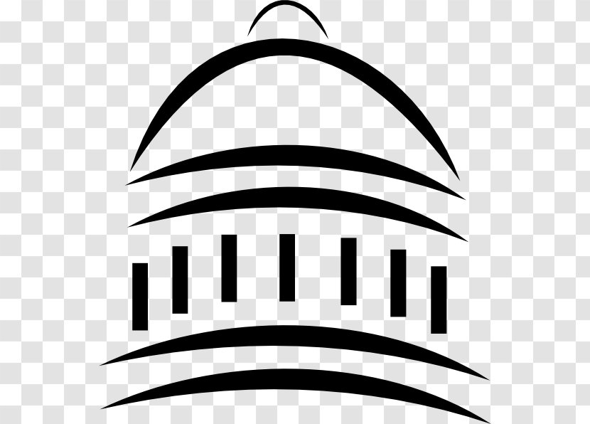 United States Capitol Utah State Wisconsin Clip Art - Monochrome - Capital Cliparts Transparent PNG