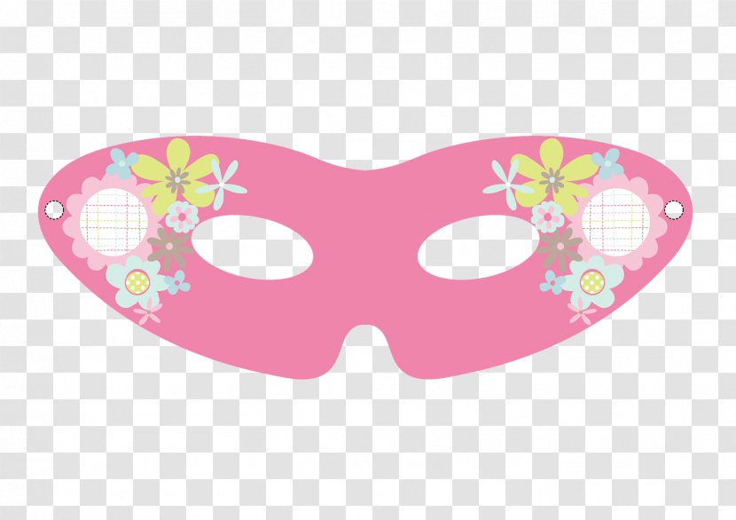 Mask Carnival Pink Party Quinceañera - Vision Care Transparent PNG