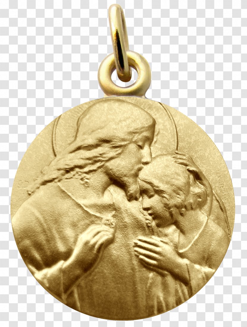 Silver Medal Communion Saint Gold - Bijou - Of Saints Transparent PNG