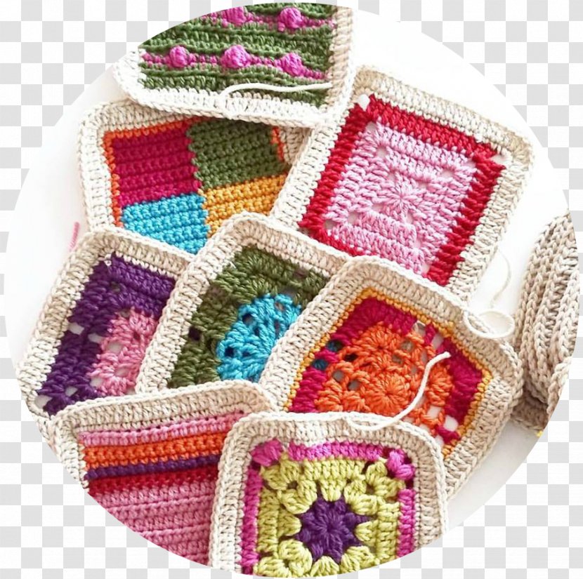Crochet Needlework Wool - Woolen - Granny Square Transparent PNG