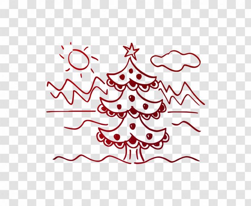 Christmas Tree Clip Art Product Logo Line - Text Transparent PNG