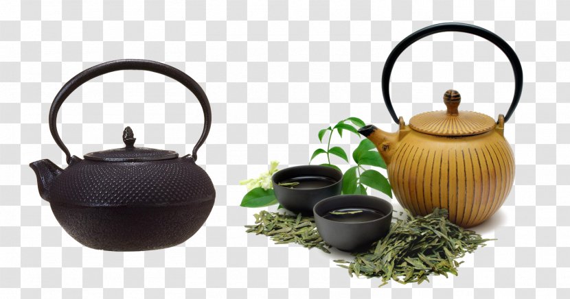 Green Tea White Earl Grey Oolong - Pottery - Teapot Transparent PNG
