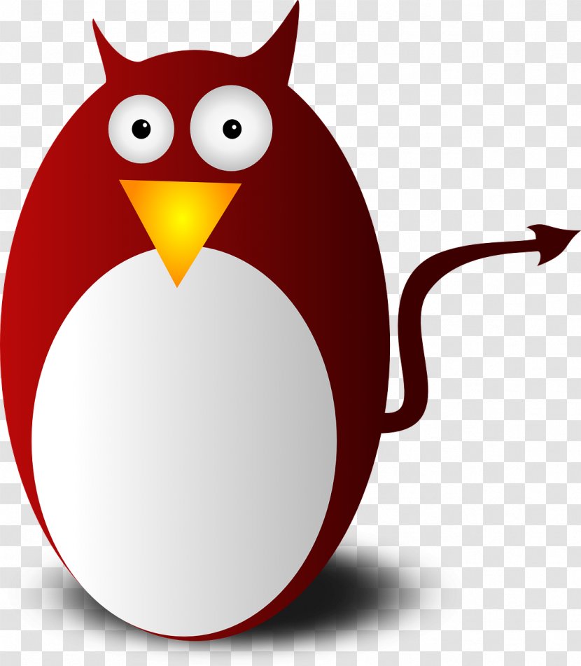 Penguin Devil BSD Daemon Clip Art - Linux Transparent PNG
