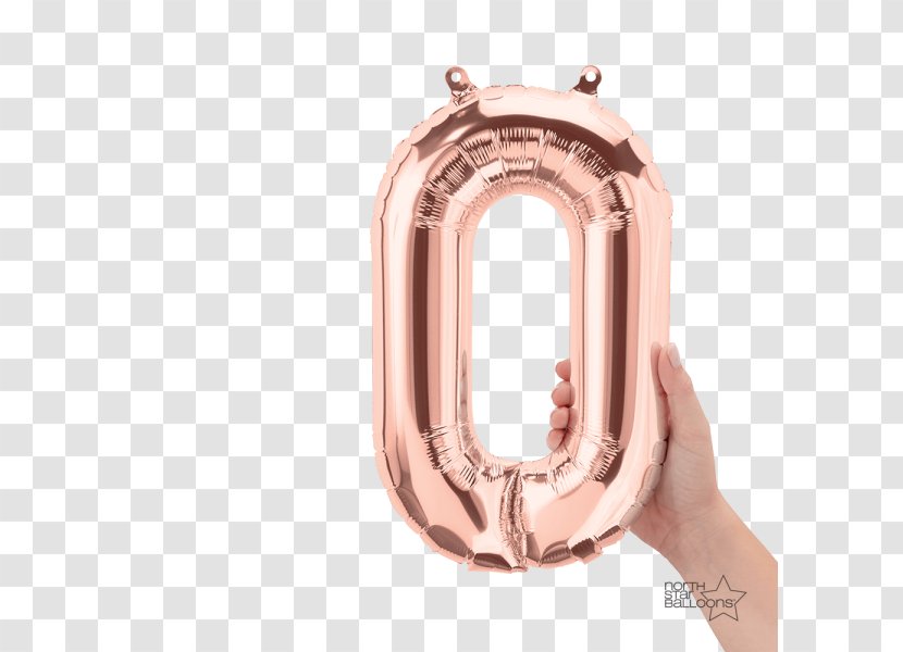 The Balloon Gold Letter Mylar - Rose Transparent PNG