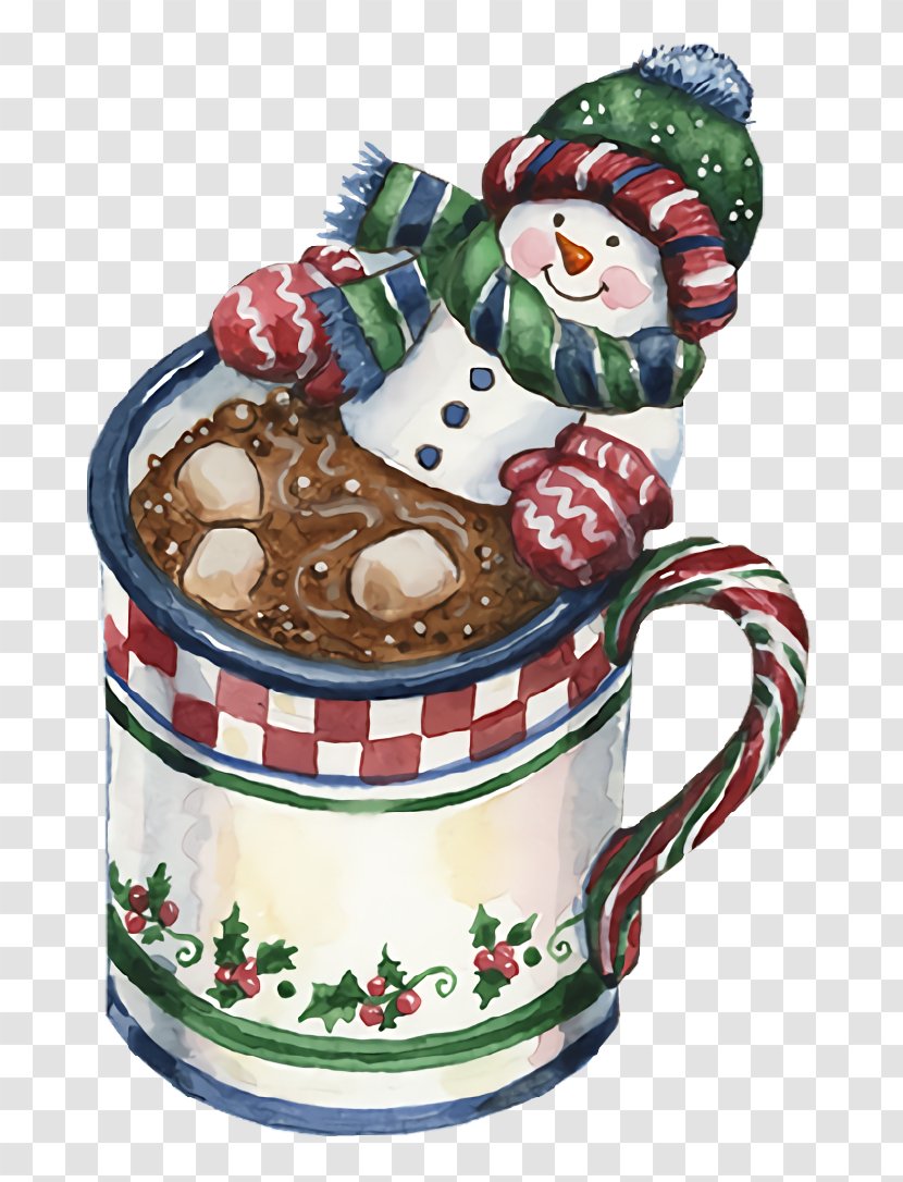 Christmas Snowman Winter - Coffee Cup Transparent PNG