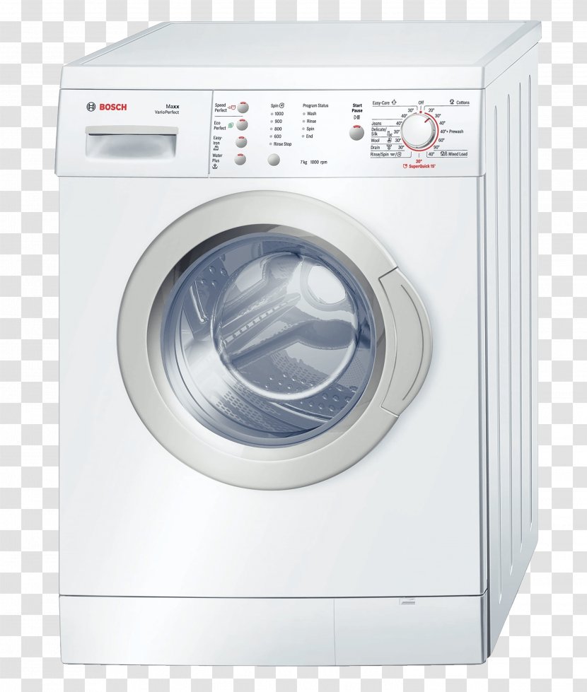 Washing Machines Clothes Dryer Laundry Home Appliance Robert Bosch GmbH - Machine - Appliances Transparent PNG