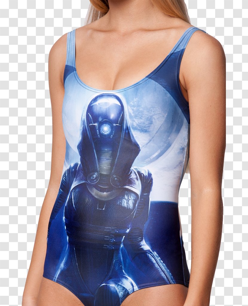 Mass Effect Tali'Zorah Swimsuit Clothing BioWare - Silhouette - Sling Transparent PNG