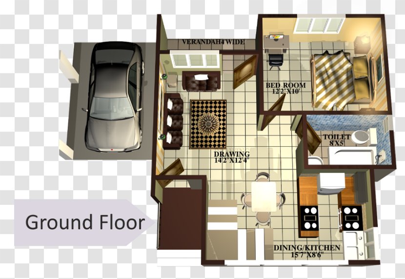Floor Plan House Agrani Infra - Farm - Ground Transparent PNG